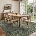 thumbnail image 5 of Lahome Green 10x14 Area Rugs for Living Room, Washable Large Rugs for Bedroom, Vintage Floor Rugs for Living Room, Rubber Backed Non-Slip Carpet for Dining Room Office, 5 of 11