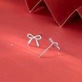 thumbnail image 6 of Solid 925 Sterling Silver Tiny Bow Earrings Stud for Women Teens Small Bowknot post Stud Earrings, 6 of 12