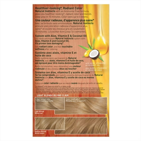 Clairol Natural Instincts Semi Permanent Hair Color Light Blonde