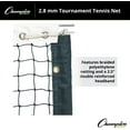 thumbnail image 3 of Champion Sports Tournament Tennis Nets, 2.8mm, 3 of 5