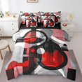 thumbnail image 1 of Erosebridal Geometric Circle Bedding Queen Size,Stripes Lines Comforter Sets with Sheets,Microfiber Reversible Bedding Sets Queen Size,Abstract Decoration,7 Pieces, 1 of 5