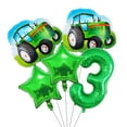 thumbnail image 3 of 5pcs farm theme birthday party balloons, 32inch green number 8 balloon ,tractor aluminum foil balloon for Party decoration, 3 of 10
