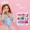thumbnail image 2 of SHUWND 35 Pack Handmade Doll Clothes Including 5 Wedding Gown Dresses 5 Fashion Dresses 4 Braces Skirt 3 Tops and Pants 3 Bikini Swimsuits 15 Shoes for Doll and Other11.5 Inch Dolls, 2 of 6