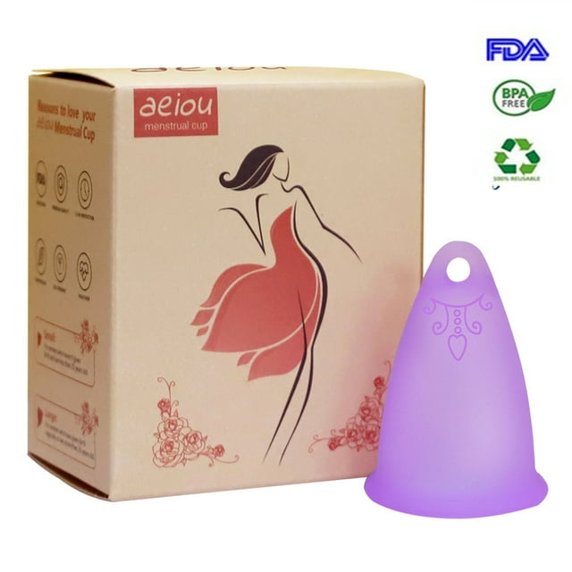 Reusable Menstrual Cup,Tampon and Pad Alternative,Soft and Flexible,Best Vaginal Period Cup for