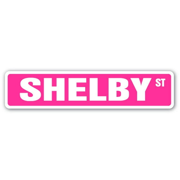SHELBY Street Sign Childrens Name Room Sign | Indoor/Outdoor |  30" Wide
