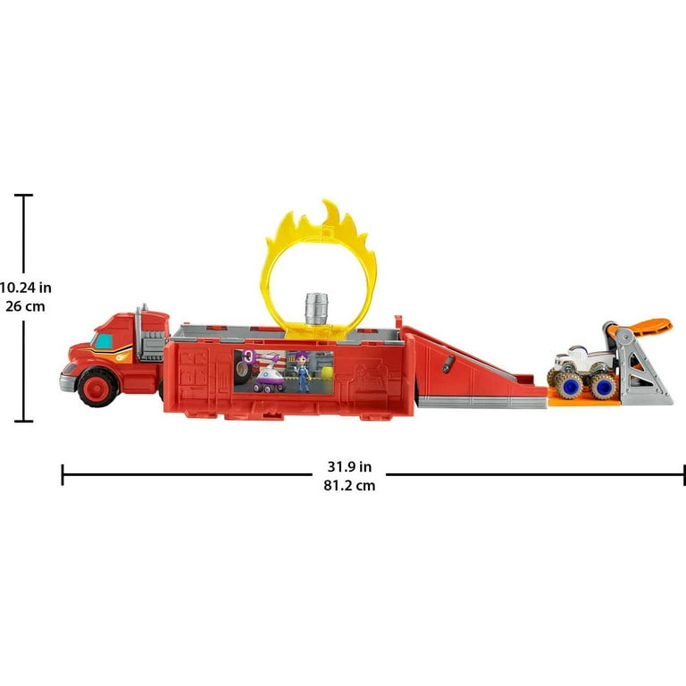Fisher Price Blaze and the Monster Machines Launch Stunts Hauler Transforming Vehicle Playset
