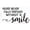 Black, variant on Bathroom Wall Décor Art - Never Dressed Without Your Smile - Wall Decal Vinyl Lettering Stickers 23x14-Inch Black