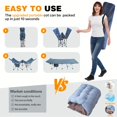 thumbnail image 5 of Oversize Folding Camping Cot with Mattress, Heavy Duty Adult Camping Bed, Supports 700/900 Lbs, Portable with Carry Bag, Mattress Available Separately, 5 of 13