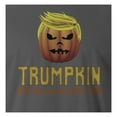 thumbnail image 4 of 9 Crowns Tees Unisex Vintage Look Halloween Witches Pumpkin T-Shirt (Trumpkin-metal, Small), 4 of 4