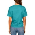thumbnail image 4 of Otvok Women'S Summer Backless Crop Top with Batwing Sleeves Casual Solid-Color Short-Sleeve Crew Neck Tops T-Shirt, 4 of 6