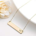 thumbnail image 6 of IEFSHINY Bar Initial Necklace for Women Dainty 14K Gold Plated Stainless Steel Engraved Letter Horizontal Bar Necklace Jewelry Gifts for Women, 6 of 6