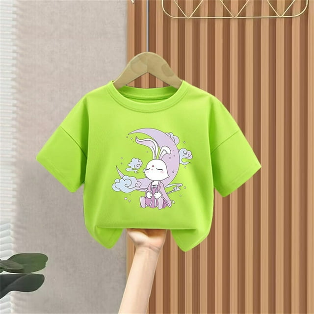 Cowsor Children's Printed Short Sleeve T-Shirt – Perfect for Summer (Sizes 90-150)