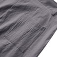 thumbnail image 6 of Nestiefly Men's Linen Dress Pants Lightweight Pleated Front Relaxed Fit Business Casual Slacks Trousers Summer Wedding Party Gray XL, 6 of 9