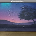 thumbnail image 6 of Ambesonne Fantasy Place Mats Set of 4, Aurora Borealis Tree, Standard Size, Blue Purple, 6 of 6