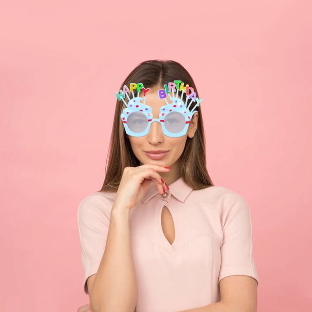 Hytrove 3Ud Gafas De Fiesta Cumpleaños Con Multicolor Para Photobooth Y Disfraces