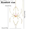 thumbnail image 3 of SMKE Halloween Spider Wind Chime,Acrylic Suncatcher Hanging Ornament,Gothic Prism Window Decor,Reflective Bead Chandelier Pendant,Spooky Home Decor,Handcrafted Spider Decor,Courtyard Hanging Pendant, 3 of 7