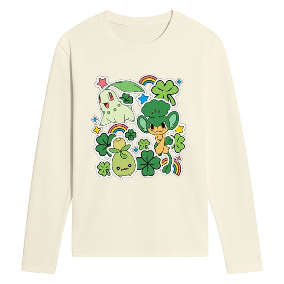 Pokémon - Shamrock Stickers Long Sleeve Graphic T-Shirt