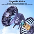 thumbnail image 2 of 5000mAh USB Rechargeable Battery & 5 Speeds Portable Handheld Fan, Personal Fan with Lanyard [Purple], 2 of 6
