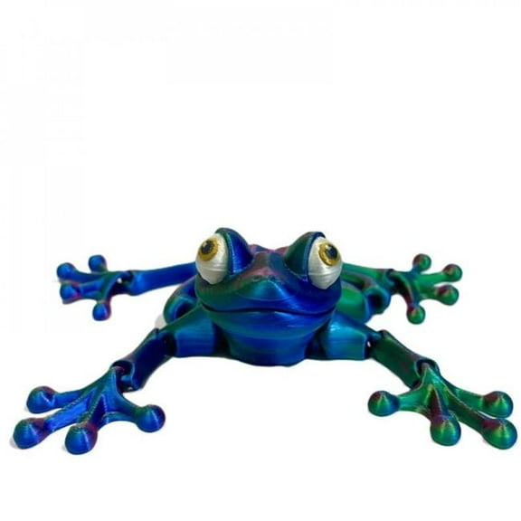 MDR Trading Inc. SC-105.71.929 3D Printed Blue And Green Frog Figurine