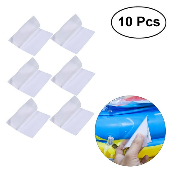 HEATSHAKING Adhesive Patch Repair Patch Plastic Transparent Inflatable Cushion 10 Pcs