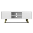 thumbnail image 3 of Simpli Home Lowry 63 inch Wide Solid Wood TV Stand in White For TVs up to 70 inches, 3 of 13
