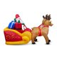 thumbnail image 2 of Estatuilla inflable de Papá Noel para jardín de Navidad, adorno de fiesta en casa para interiores, decoración de patio de césped, casa de Kits de decoración para fiestas  enchufe australiano, 2 of 6