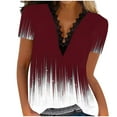 thumbnail image 1 of Birdeem Blouse Décontractée Mode Femme Col en V Manches Courtes Ample Confortable, 1 of 5