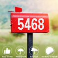 thumbnail image 3 of HLONK Waterproof Mailbox Numbers Stickers Reflective Mailbox Numbers for Outside  Large 3 Inch Self Adhesive 0-9 Vinyl Number for Mailbox  Door  Garbage Bins  Address Number (Silver ), 3 of 7