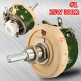 thumbnail image 1 of 25W 300 OHM High Power Wirewound Potentiometer Rheostat Variable Resistor, 1 of 8