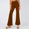thumbnail image 4 of Fall Fashion Must Haves Trousers Casual Brown LWinter Clothing For Women, 4 of 4