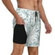thumbnail image 2 of Balery Dragonfly Bañador para hombre, shorts de playa de secado rápido con entrepierna y forro de compresión-Small, 2 of 6