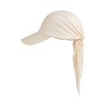 thumbnail image 3 of Women Muslim Headscarf Hat Pre Tied Hair Loss Turban Solid Color Chemo Baseball Cap Slouchy Bonnet Head Cover, 3 of 7