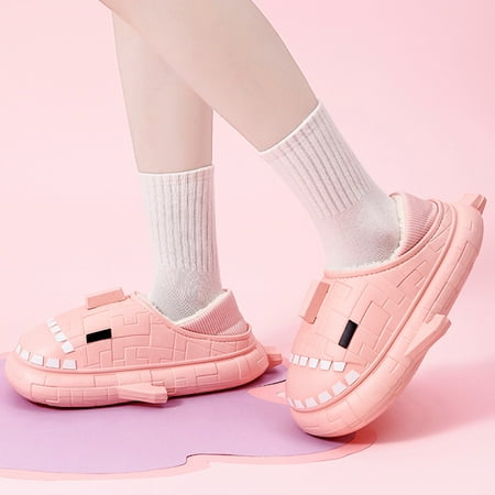 

Gubotare Womens House Slippers Women s Soft Memory Foam House Slippers Cozy Comfy Warm House Shoes Fuzzy Plush Fleece Lined Bedroom Shoe Indoor Outdoor Slippers for Women Pink 7