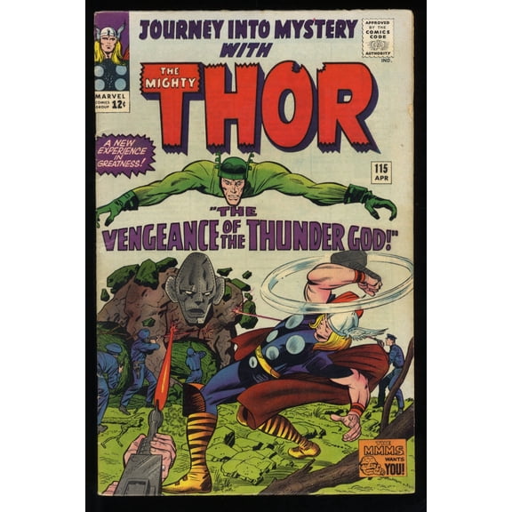 Journey Into Mystery #115 VF- 7.5 Origin of Loki! Absorbing Man Appearance! Comic Book