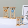 thumbnail image 2 of 1PCS 3/5/10/15/30 Minutes Wooden Hourglass Timer Home Living Room Desktop Decoration Children Birthday Gift Portable Sand Clock, 2 of 9