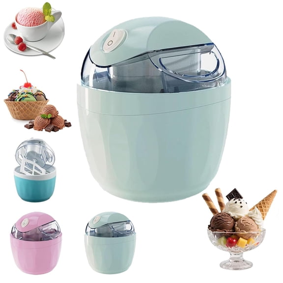 Zlinib Ice Cream Maker, 15-Min Quick Electric Personal Machine