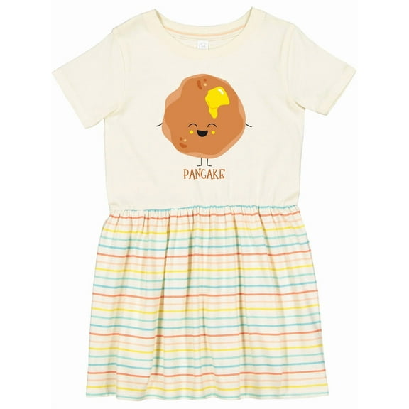 Inktastic Cute Kawaii Pancake Girls Toddler Dress