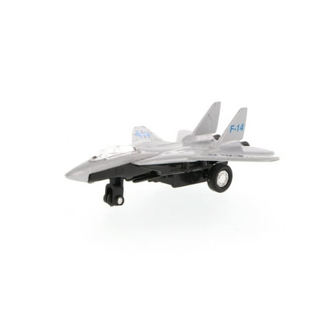 F-14 Super Tomcat - Super Flighters - F-14 Tomcat Fighter Plane, Silver - Showcasts 9860D - 4.75 Inch Scale Diecast Model Replica (Brand New, but NOT IN BOX)