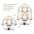 thumbnail image 2 of CUITING Double Tier Egg Cooker  Rapid Electric Egg Cooker  14 Egg Capacity  Auto Shut Off Function  Easy to Clean  White, 2 of 10