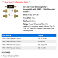 thumbnail image 2 of In-Line Power Steering Filter - Compatible with 1987 - 1996 Chevy Corsica 1988 1989 1990 1991 1992 1993 1994 1995, 2 of 2