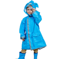 thumbnail image 1 of Poncho de lluvia para niños, Poncho para niños pequeños con capucha, chaqueta impermeable para la lluvia, ropa impermeable para niños con dibujos animados en 3D para niñas y niños (azul, mediano), 1 of 5