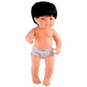 Miniland Educational 15" Asian Boy Baby Doll, with Anatomically Correct Features