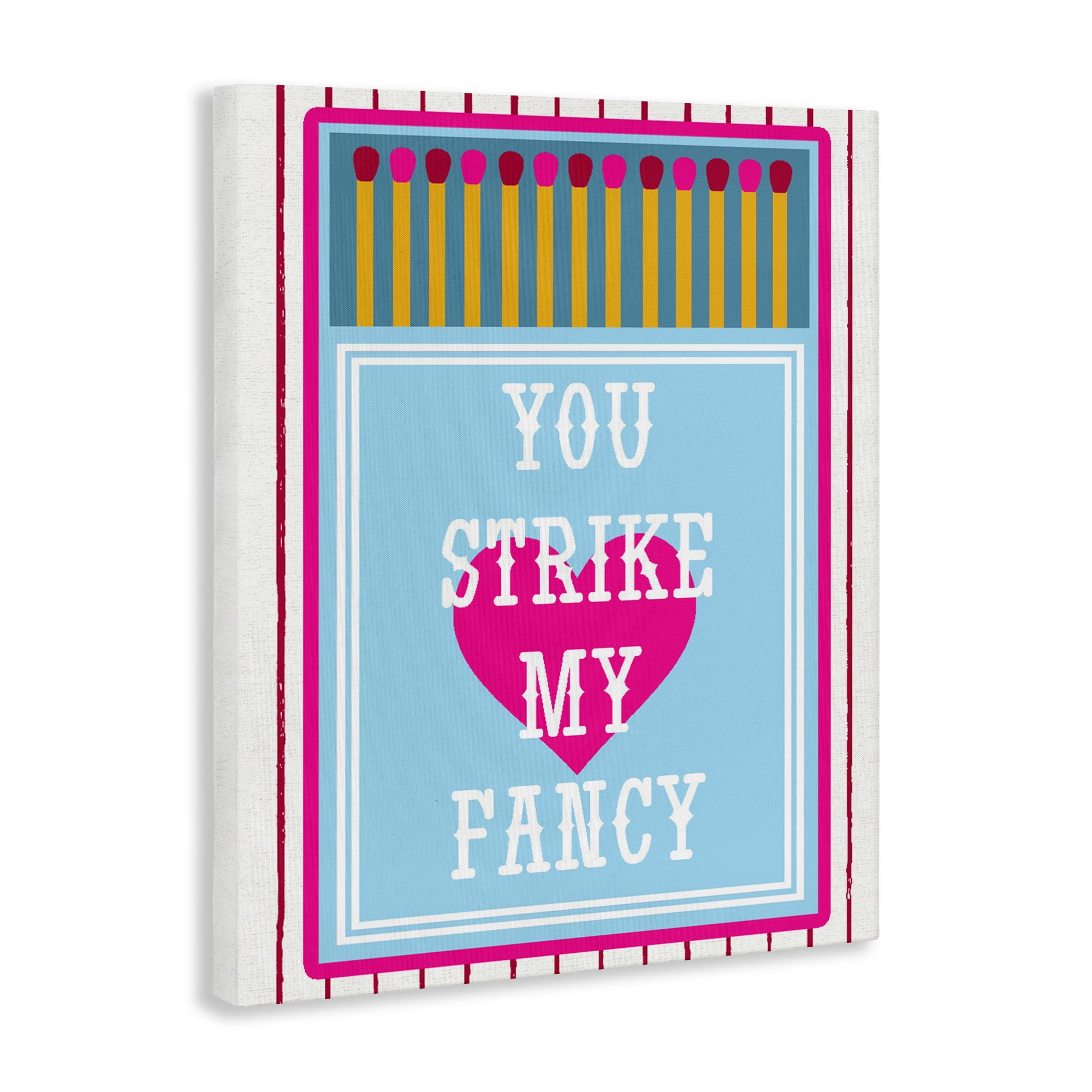 Stupell Industries You Strike My Fancy Canvas Wall Art, design by Lil' Rue