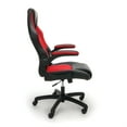 thumbnail image 3 of OFM Essentials Collection High-Back Racing Style Bonded Leather Gaming Chair, in Red (ESS-3086-RED), 3 of 14