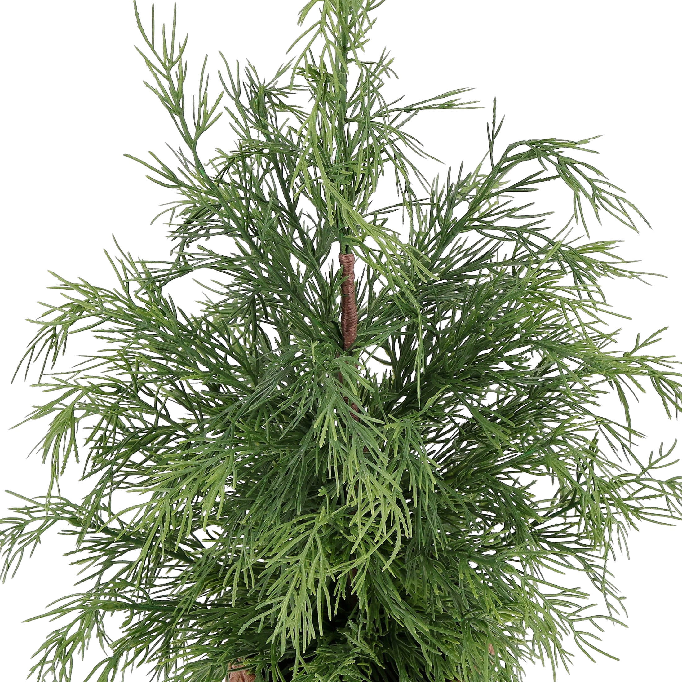 Potted Cypress Artificial Christmas Tree, Green and Brown, 18", by Holiday Time
