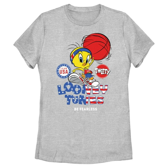 Women's Looney Tunes Tweety Be Fearless Graphic T-Shirt