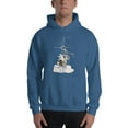 thumbnail image 2 of Key West Est 1828 Pirate Ship Vintage Map Fleece Compass Hoodie, 2 of 7