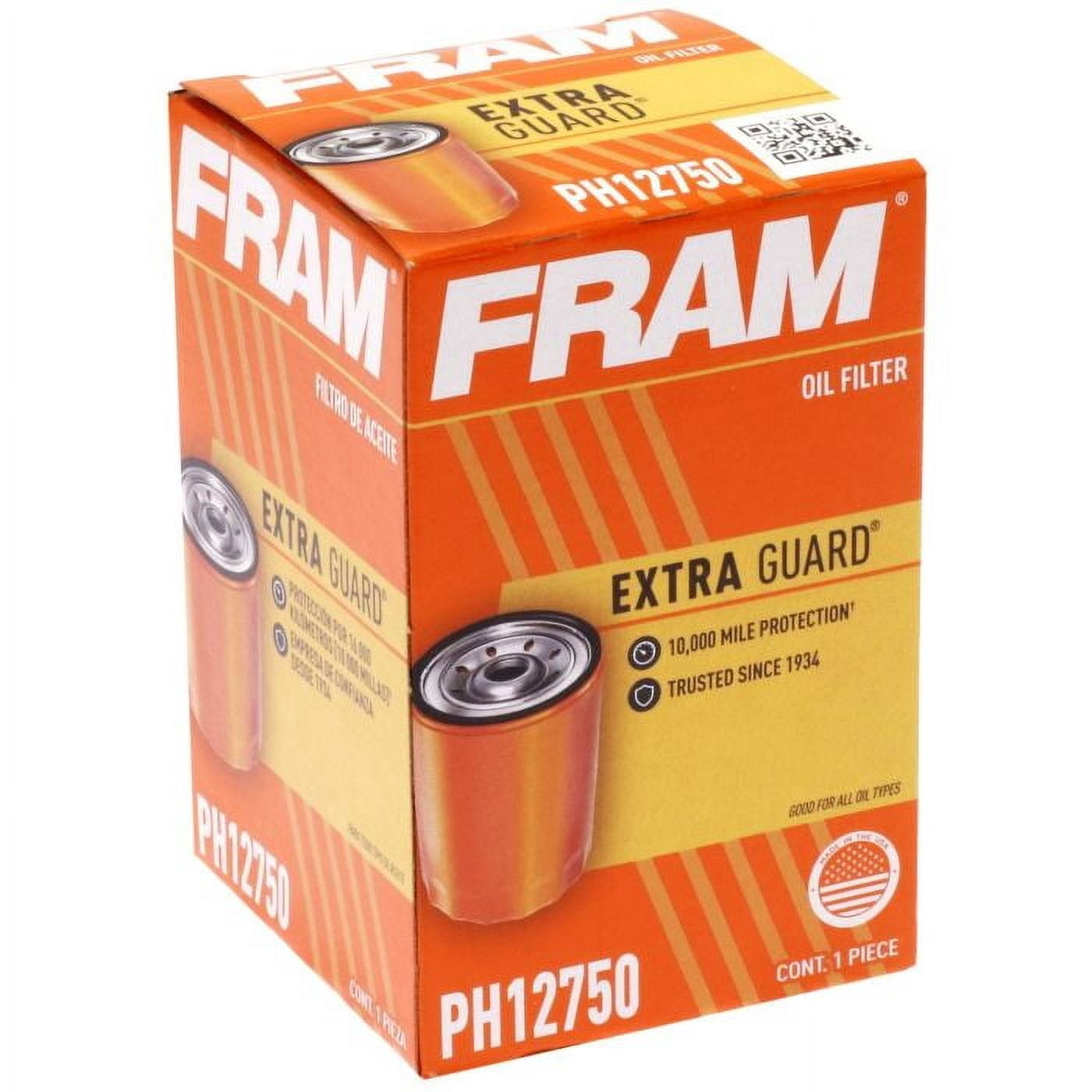 Fram Engine Oil Filter P/N:Ph12750 Fits select: 2020 CHEVROLET TRAVERSE, 2017-2023 GMC ACADIA