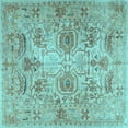 thumbnail image 1 of Ahgly Company Indoor Square Persian Light Blue Traditional Area Rugs, 6' Square, 1 of 4