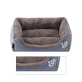 thumbnail image 4 of Methold Casa para mascotas, cama para mascotas móvil cuadrada, soporte para el cuello, estera para dormir cálida y ecológica para mascotas Suministros para perros Gris L, 4 of 6